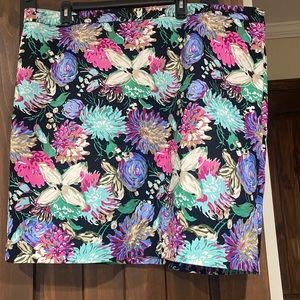 NWT J.Crew Factory Floral Pencil Skirt Size 22